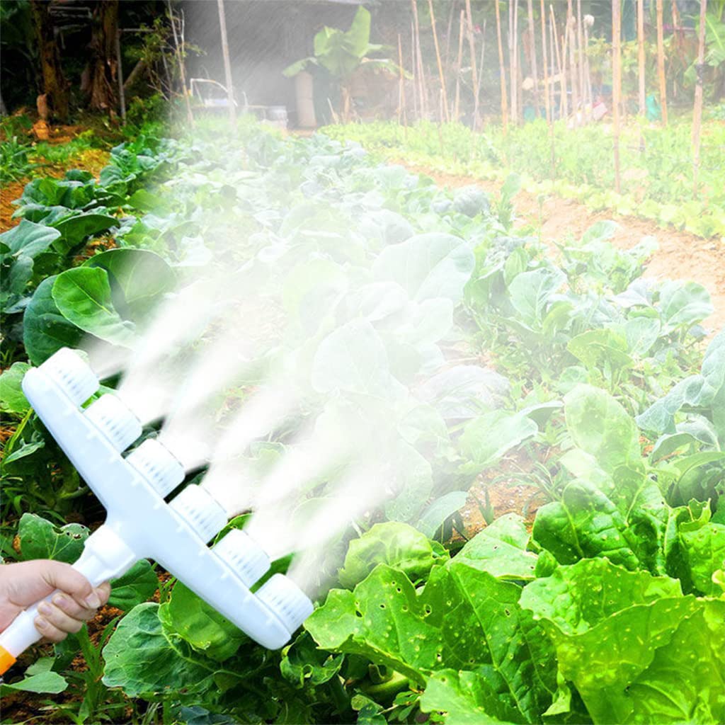 Supvox Garden Water Pipe Sprayer 6 Nozzle Irrigation Sprinkler Larger Irrigation Area Garden Sprayer Nozzle with Flow-Adjustment Connector for Agricultural Irrigation Lawn Garden Watering Plants Supvox Garden Water Pipe Sprayer 6 Nozzle Irrigation Sprinkler Larger Irrigation Area Garden Sprayer Nozzle with Flow-Adjustment Connector for Agricultural Irrigation Lawn Garden Watering Plants